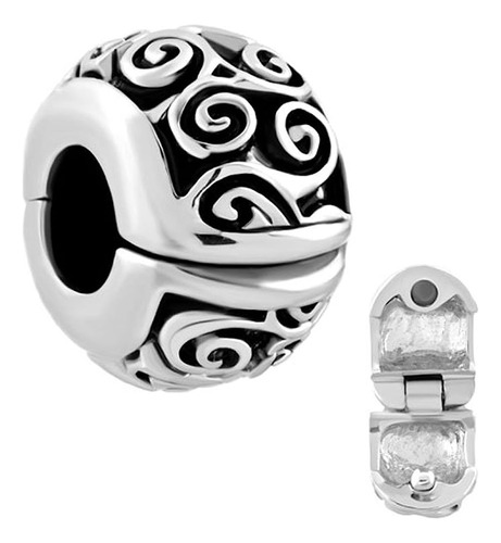 Lovelyjewelry Irish Celtic Swirl Flower Clip Lock Stopper Sp