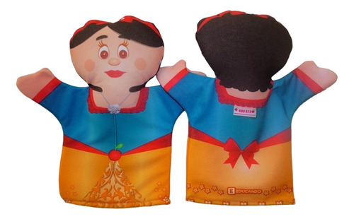 Titeres Set X3 Blancanieves Principe Y Bruja Educando