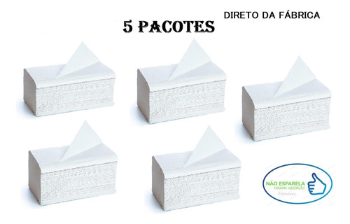 Papel Toalha Interfolha Branco Luxo Banheiro 5000 Folhas