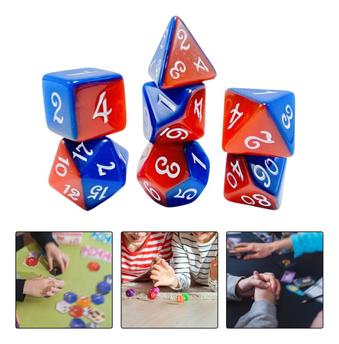 2 Juego De Dados De 7 Uds., Juego De Juguetes De