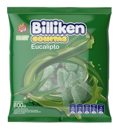 Gomitas Eucalipto Billiken 800 Grs Ideal Candy Bar! 