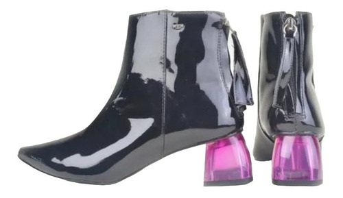 Imagen 9 de 9 de Botitas Botines Botinetas De Mujer De Cuero Delos - Ferraro