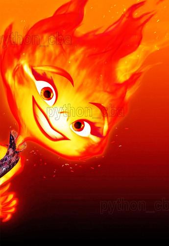 Pósters Elemental - La Película - 2023 - 42x30