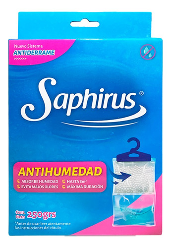 Aromatizante Saphirus Antihumedad piedras 250 g