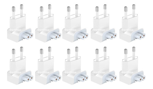 10x Plug Tomada Compatível Com Apple Padrão Brasileiro