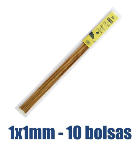 Palo Maqueta 1x1mm Rauli Bolsa (10palos) - 10bolsas