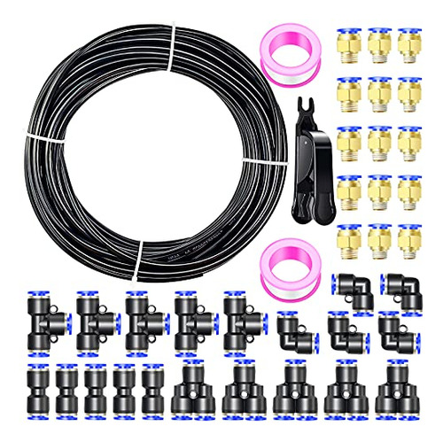 Black 6mm Od 4mm Id Polyurethane Pu Air Hose Pipe Tube ...