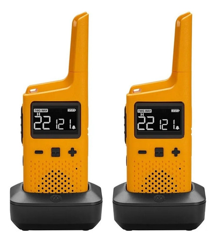 Walkie Talkie Handy Motorola T380 22 Canales Ivox/vox 40km