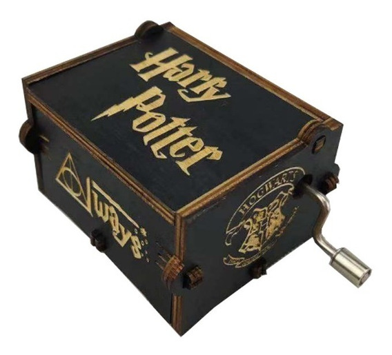 Harry Potter Akozon Caja de Música de Manivela de Madera Mecánico Artesanal Clásico Regalo de Cumpleaños Navidad Los Reyes Magos 