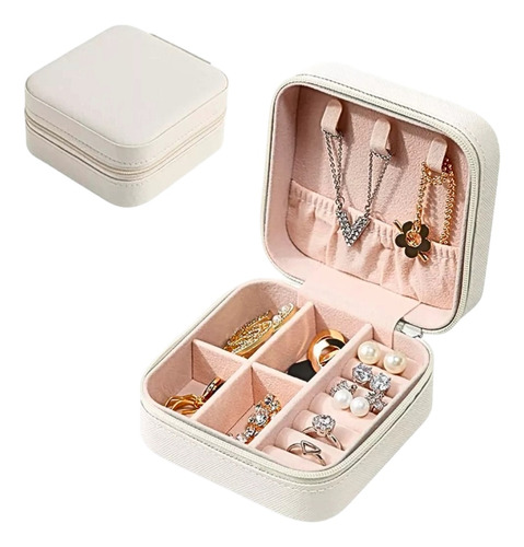 Caja Alhajero Joyero Organizador Portable Joyas Bijou