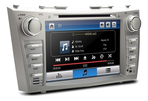 Estereo Dvd Gps Toyota Camry 2007-2011 Touch Hd Bluetooth Sd