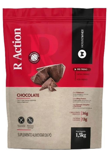 R-action Pré Treino Chocolate Housewhey 1,5kg