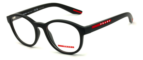 Óculos De Grau Prada Linea Rossa Preto Fosco Vps07p Dg0-1o1 145 Mm Preto