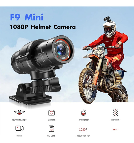 Videocámara Con Cámara F9 1080p Impermeable Para Exteriores