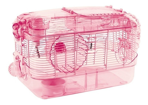 Jaula Hamster Habitat Pink Sirio Importada Hamstera Kaytee