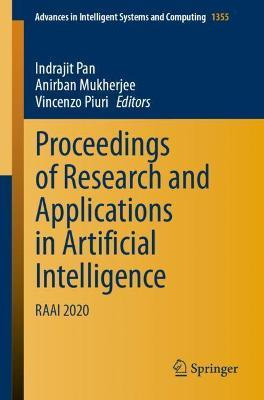 Libro Proceedings Of Research And Applications In Artific...