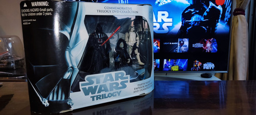 Set De Figuras Star Wars Trilogy. Vader, Palpatine Y Trooper