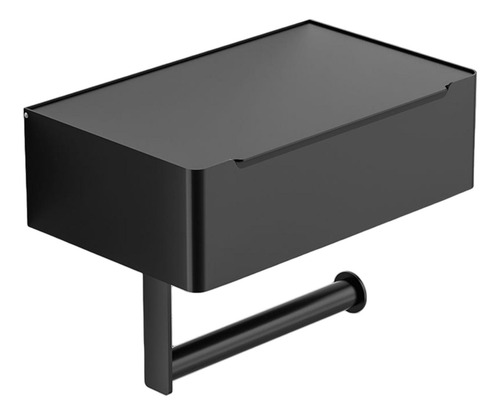 Portarrollos De Papel Higiénico Soporte De Pared Negro
