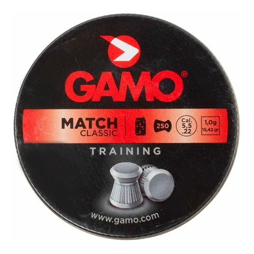 Imagen 3 de 10 de Balines Gamo Match Díabolo 5.5 X250 - Aire Comprimido Y Co2