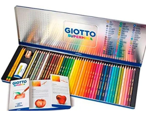 Estuche De Lápiz Giotto 50 Colores Super Mina