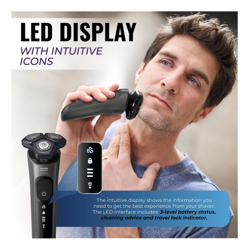 Philips Electric Shavers For Men, Recargable Rasuradora Con