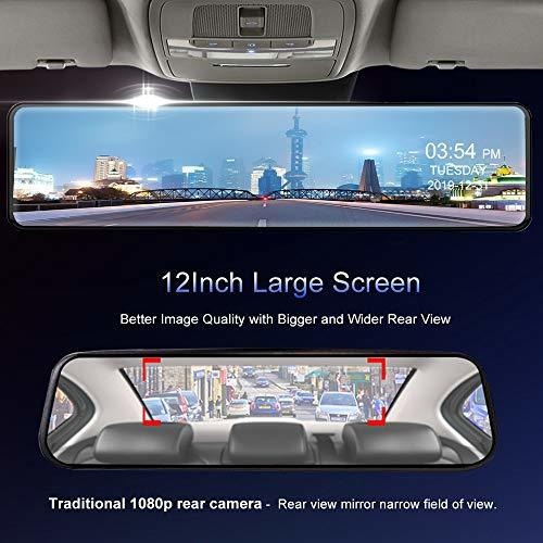 Imagen 4 de 6 de Camara Para Espejo Retrovisor Auto Pantalla Táctil Grabación