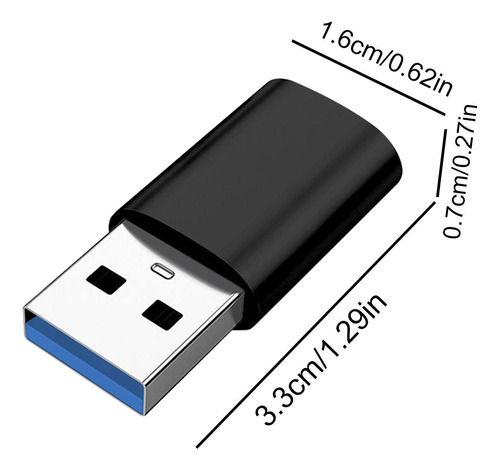 Adaptador Usb C A Usb Tipo C Hembra A Usb 3.0 Macho Adaptado