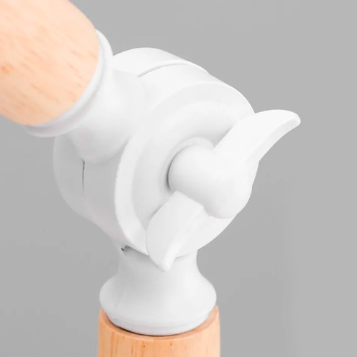 Lámpara Led De Escritorio, Base De Madera, Ajustable