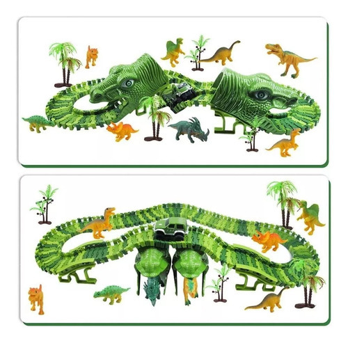 Other,no-rc Vehicles,dinosaur Electric Rail Car, Diy Building Blocks,electric Rail Car,building Blocks, Dinosaurs,children's Toys Dinosaur Rail Toy Car Non-rc Vehicles 153 Pcs/set 1