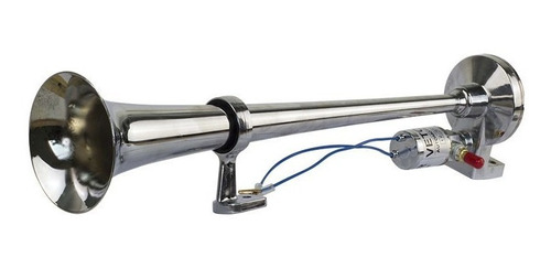 Buzina Marítima Caminhão Metal Cromada 12/24 Volts 43cm