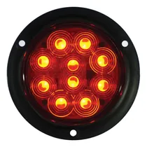 Comprar Plafon Rojo Estrobo Redondo 4 Pulgadas 10 Led 12v 24v Camion