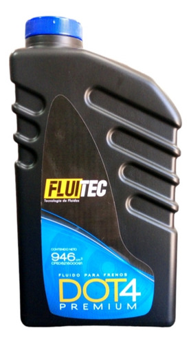 Liga Freno Dot 4 Marca Fluitec Premium 1 Lt