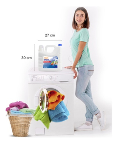 Detergente Líquido Biodegradable con bicarbonato Ropa Color 7 Litros