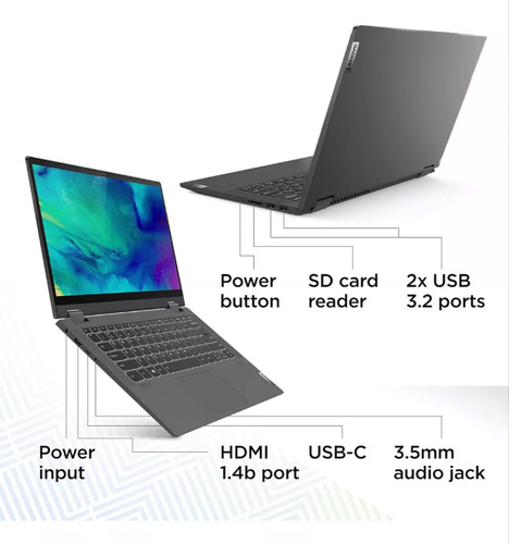 Notebook Lenovo Flex 5i-14iil Intel I5 1035g1 8gb Ssd 256gb