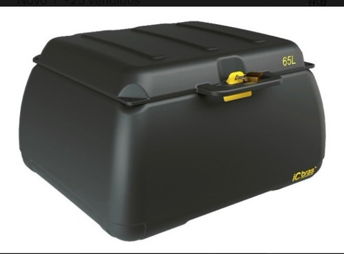 Baú Moto 65 Litros Motoboy Entregas Frete Correios Icbras Preto