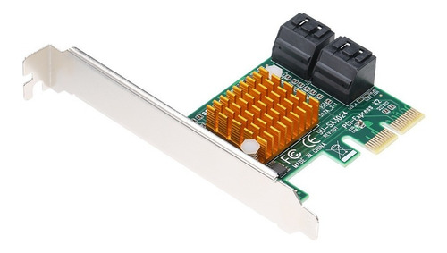 Pci-e X2 Para 4 Portas Sata3 6gbps Cart?o Express Placa Ssd