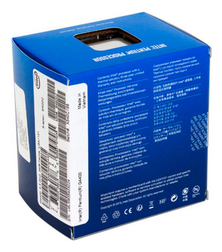 Procesador Intel Pentium G4400 3ghz 3m Lga1151 Bx80662g4400
