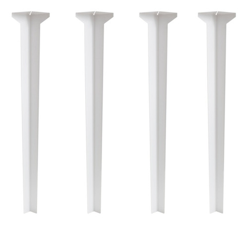 Patas X4 Mesa Escritorio Facil Instalación 74cm Mite Color Blanco