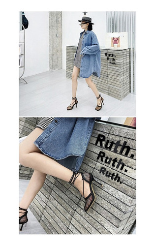 Sandalias De Moda 2023 Punta Cuadrada Tacones Altos Mujer