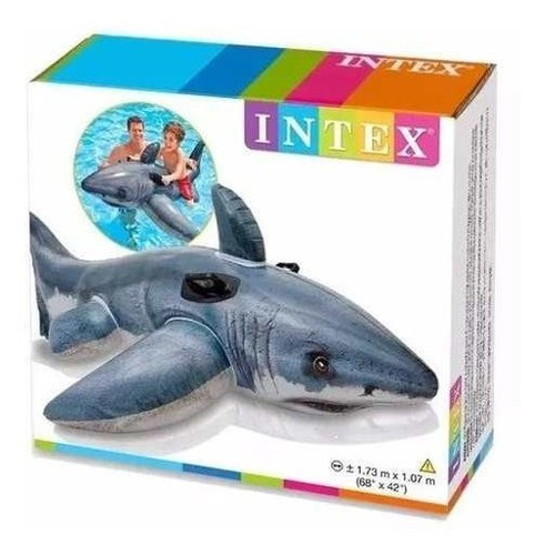 Tiburón Inflable Piscina Niños Intex 57525 Playa Flotador En