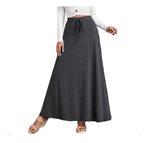 Falda Larga Con Elastico Y Cuenda P/ Ajustar Para Mujer 5501
