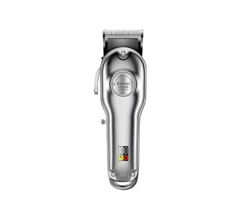 Máquina De Corte Cabello Profesional Kemei 1986 Plateado