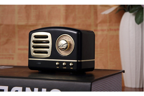 Altavoz Portátil Retro, Altavoz Con Bluetooth Radio