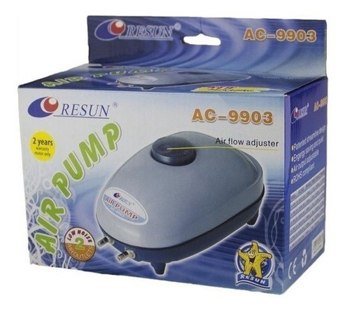 Bomba Aire Acuario Motor Aireador Pez 4.5 Lt/m Resun Ac-9903