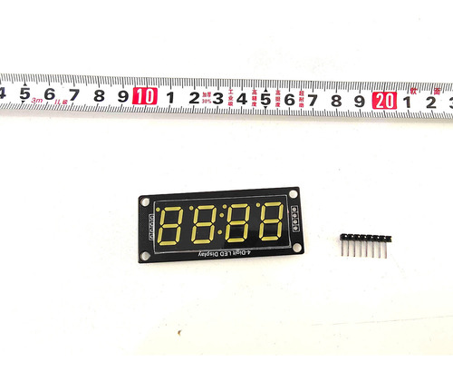 2x Display S 4 Digitos 7 Segmentos Tm1637 Branco For Arduino