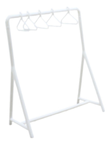 Perchero Para Ropa De Casa De Muñecas Con Perchas, Blanco