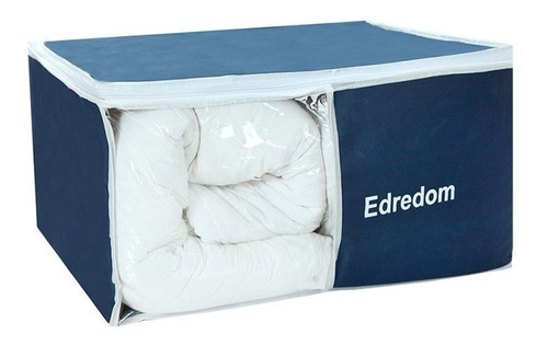 Organizador De Edredons 62x47x30cm Azul Marinho 911 Vb Home