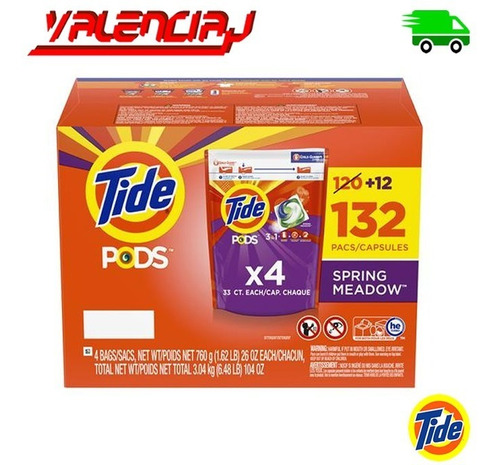 Detergente Liquido Tide Pods 1 Kilo X 3 - kg a $425