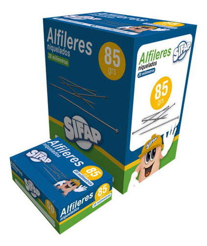 Alfileres Niquelados X 85 Gramos