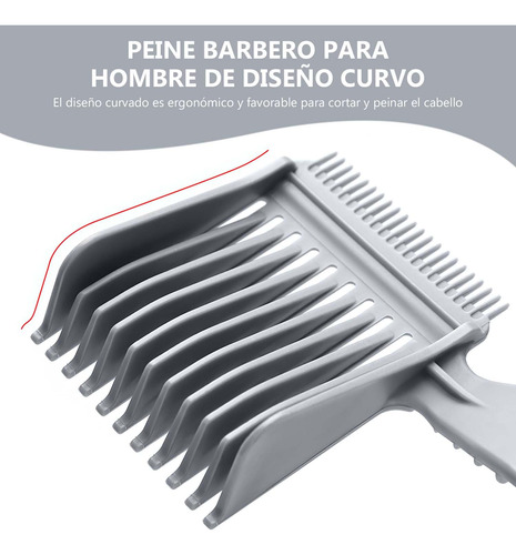 2 Pc Barber Fade Combspeine Para Cortar El Pelo, Peine De